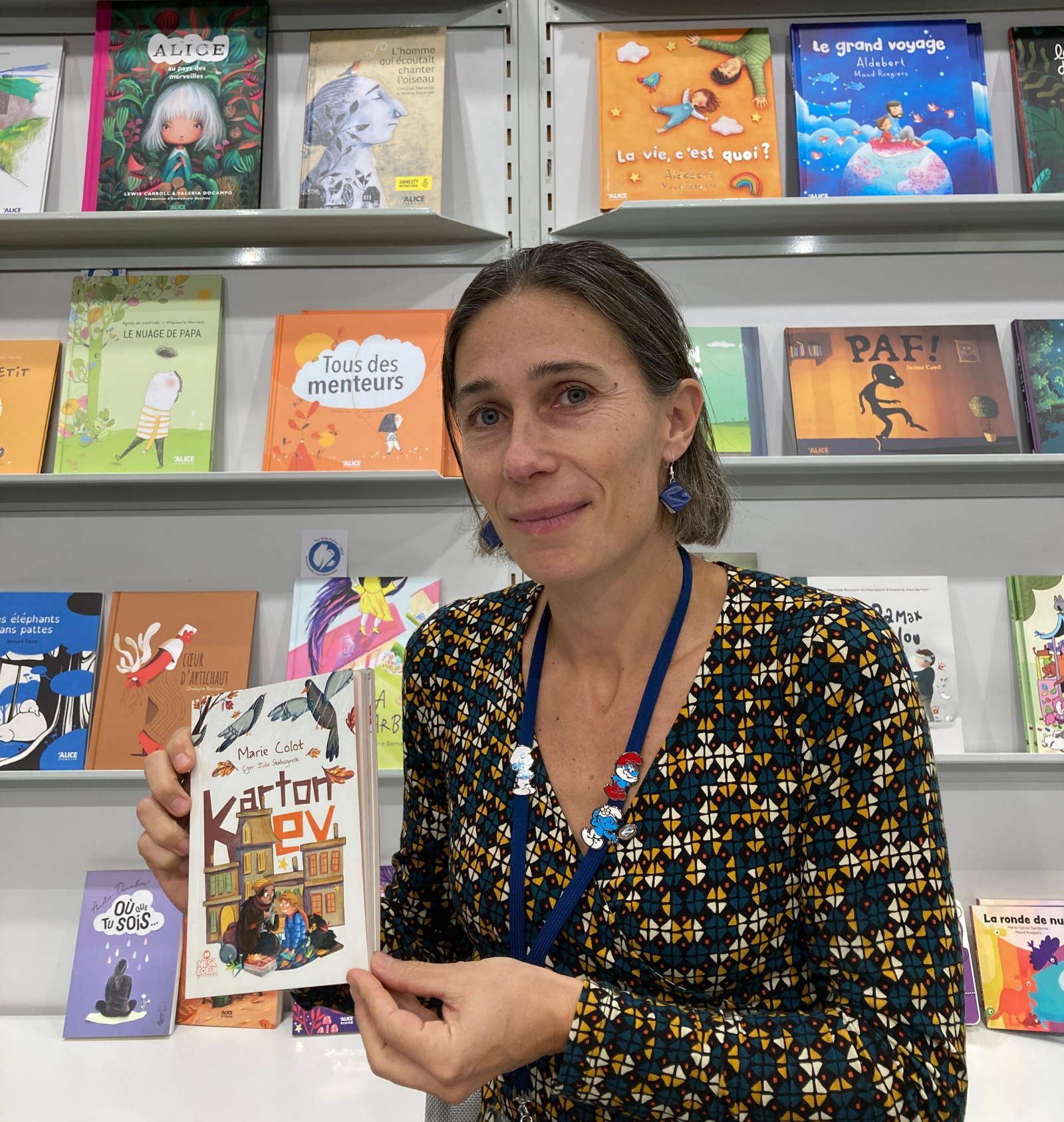 Publisher from abroad displaying books represented by Introtema at the Frankfurt Book Fair 2025.