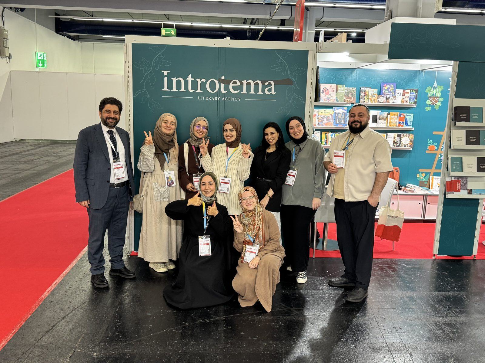The İntrotema team on its stand at Frankfurter Buchmesse 2026