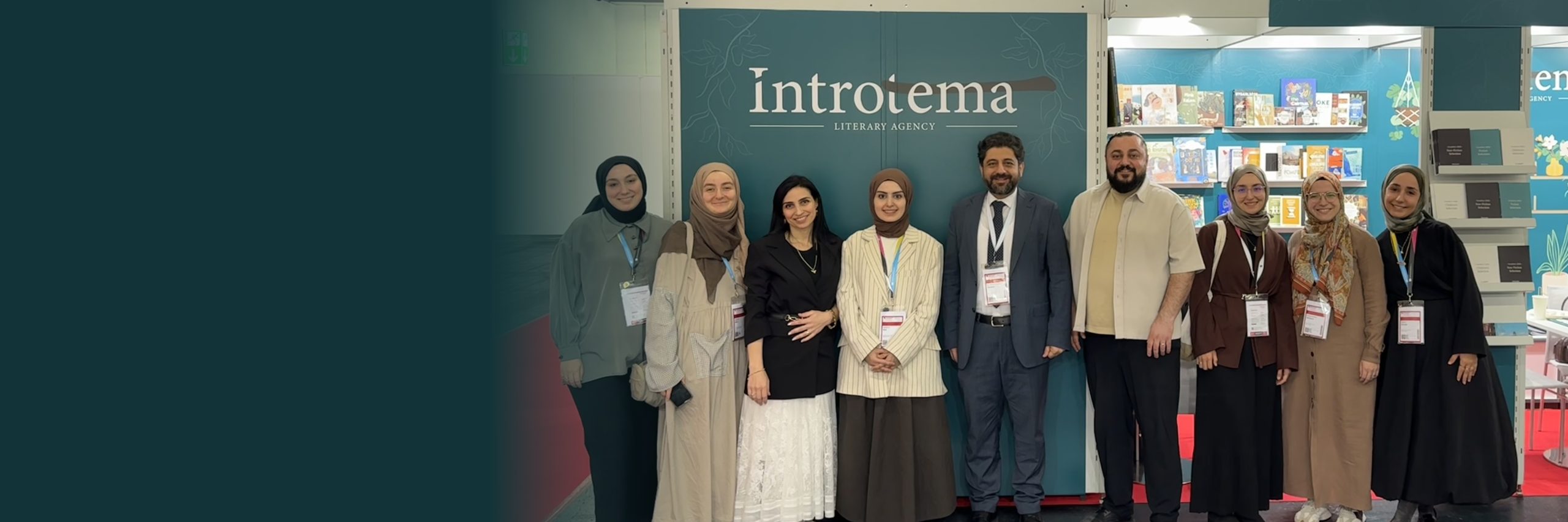 The İntrotema team at its stand at Frankfurter Buchmesse 2026